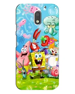 Чохол для Motorola MOTO E3 з картинкою «Губка Боб та друзі»