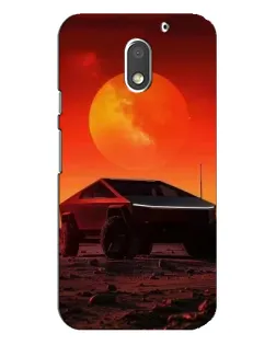 Чехол для Motorola MOTO E3 с картинкой «Cybertruck на Марсе»
