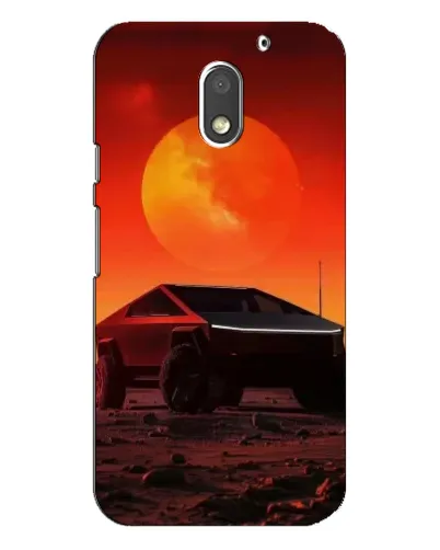 Чехол для Motorola MOTO E3 с картинкой «Cybertruck на Марсе»