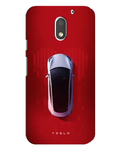 Чехол для Motorola MOTO E3 с картинкой «Tesla Top View»