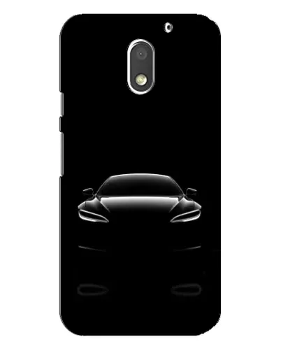 Чехол для Motorola MOTO E3 с картинкой «Силуэт Tesla Night»