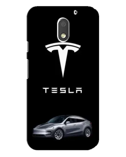 Чехол для Motorola MOTO E3 с картинкой «Tesla Model Y»