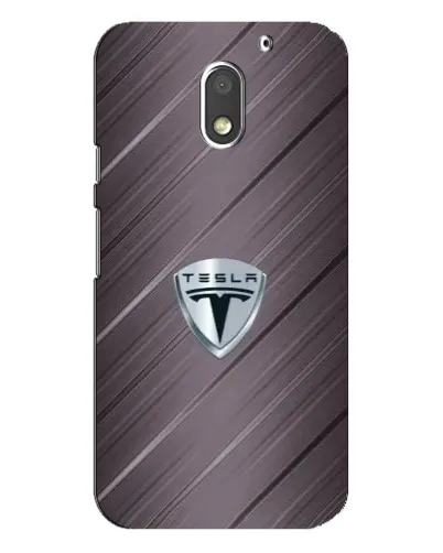 Чехол для Motorola MOTO E3 с картинкой «Металлическая текстура Tesla»