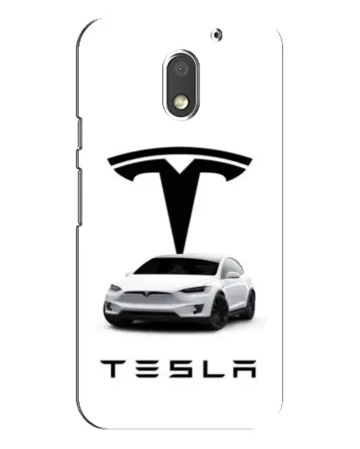 Чехол для Motorola MOTO E3 с картинкой «Tesla White Style»