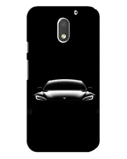Чехол для Motorola MOTO E3 с картинкой «Фары Tesla Night»