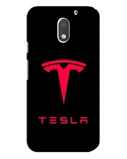 Чехол для Motorola MOTO E3 с картинкой «Tesla Red Logo»