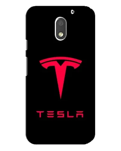 Чехол для Motorola MOTO E3 с картинкой «Tesla Red Logo»