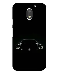 Чехол для Motorola MOTO E3 с картинкой «Mercedes — силуэт авто»