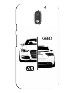 Чохол для Motorola MOTO E3 з картинкою «Audi — контрастний дизайн»