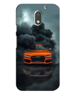 Чохол для Motorola MOTO E3 з картинкою «Audi у хмарах диму»