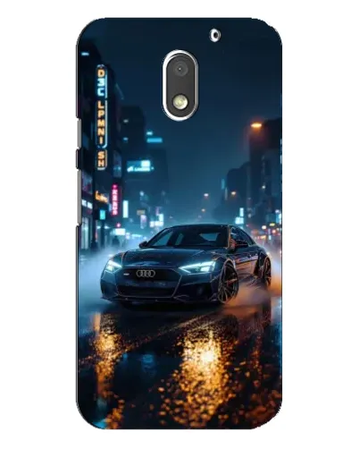 Чохол для Motorola MOTO E3 з картинкою «Нічне місто та Audi» Чохол для Motorola MOTO E3 з картинкою «Нічне місто та Audi»