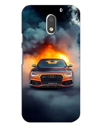 Чохол для Motorola MOTO E3 з картинкою «Audi у вогняному диму» Чохол для Motorola MOTO E3 з картинкою «Audi у вогняному диму»
