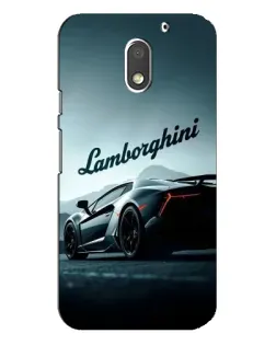 Чехол для Motorola MOTO E3 с картинкой «Классическая надпись Lamborghini»