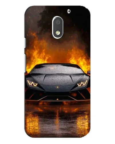Чехол для Motorola MOTO E3 с картинкой «Lamborghini в огне» Чехол для Motorola MOTO E3 с картинкой «Lamborghini в огне»