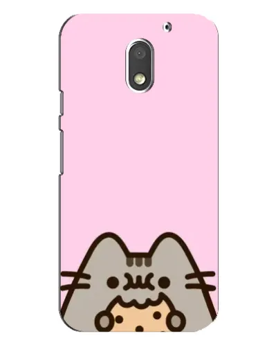Чехол для Motorola MOTO E3 с картинкой «Pusheen и печенье» Чехол для Motorola MOTO E3 с картинкой «Pusheen и печенье»