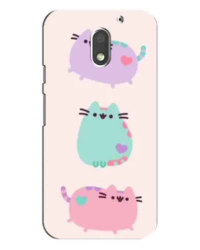 Чехол для Motorola MOTO E3 с картинкой «Pusheen трио» Чехол для Motorola MOTO E3 с картинкой «Pusheen трио»