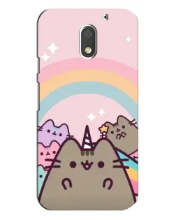 Чехол для Motorola MOTO E3 с картинкой «Единорог Pusheen»