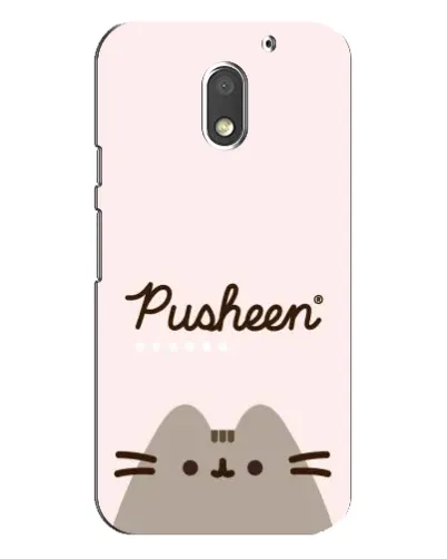 Чехол для Motorola MOTO E3 с картинкой «Pusheen логотип» Чехол для Motorola MOTO E3 с картинкой «Pusheen логотип»