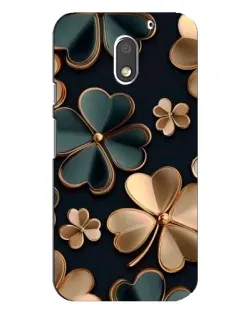 Чохол для Motorola MOTO E3 з картинкою «Конюшина в золоті»