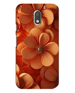 Чохол для Motorola MOTO E3 з картинкою «Помаранчева макро квітка»