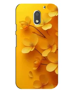 Чохол для Motorola MOTO E3 з картинкою «Золоті пелюстки»
