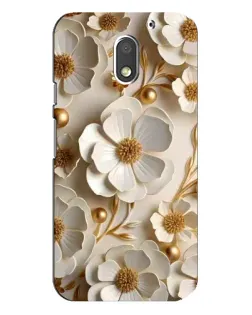 Чохол для Motorola MOTO E3 з картинкою «Білі паперові квіти»