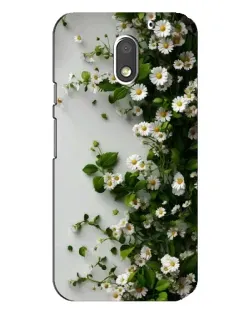 Чохол для Motorola MOTO E3 з картинкою «Гілка дрібних білих квітів»
