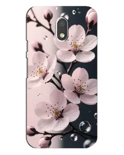 Чохол для Motorola MOTO E3 з картинкою «Ніжня сакура та краплі»