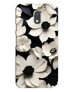 Чохол для Motorola MOTO E3 з картинкою «Об'ємні білі квіти»