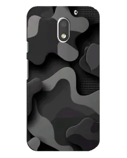 Чохол для Motorola MOTO E3 з картинкою «Темний абстрактний камуфляж»