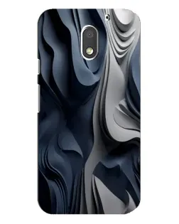 Чохол для Motorola MOTO E3 з картинкою «Об'ємні сині складки»