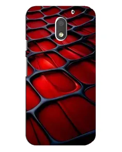 Чехол для Motorola MOTO E3 с картинкой «Красная глянцевая сетка»