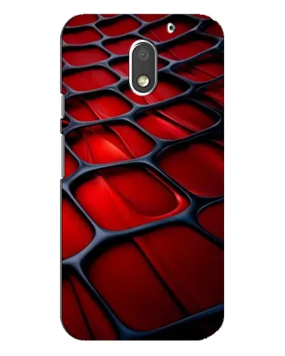 Чехол для Motorola MOTO E3 с картинкой «Красная глянцевая сетка»