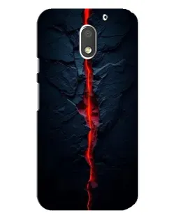 Чехол для Motorola MOTO E3 с картинкой «Kрасная лавовая трещина»
