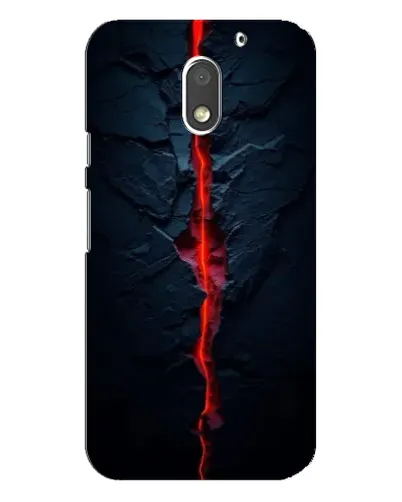 Чехол для Motorola MOTO E3 с картинкой «Kрасная лавовая трещина»