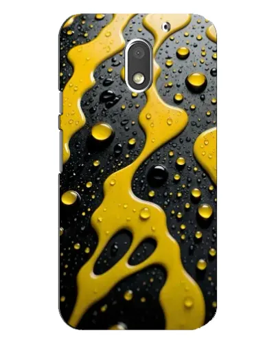 Чехол для Motorola MOTO E3 с картинкой «Жидкое желтое золото»