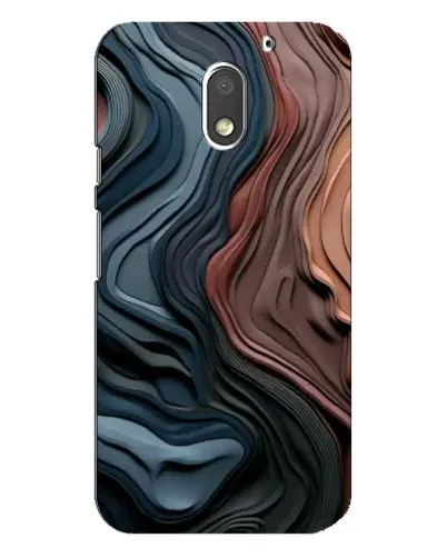 Чехол для Motorola MOTO E3 с картинкой «Цветные волны каньона»