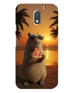 Чохол для Motorola MOTO E3 з картинкою «Капібара з піцою» Чохол для Motorola MOTO E3 з картинкою «Капібара з піцою»