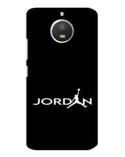 Чехол для Motorola MOTO E4 с картинкой «Jordan White Logo»