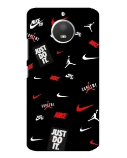 Чехол для Motorola MOTO E4 с картинкой «Nike Mix Pattern»