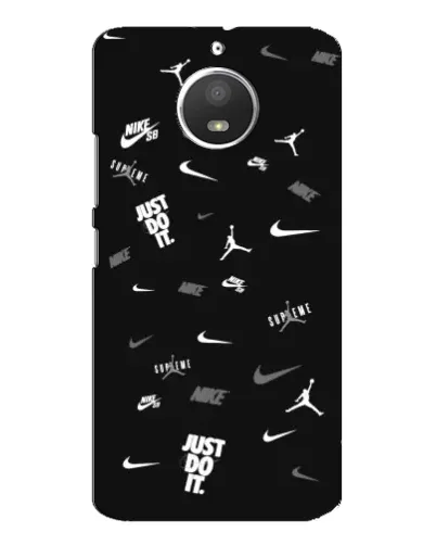 Чехол для Motorola MOTO E4 с картинкой «Nike Black Pattern» Чехол для Motorola MOTO E4 с картинкой «Nike Black Pattern»