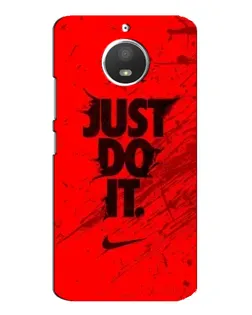 Чехол для Motorola MOTO E4 с картинкой «Nike Just Do It»