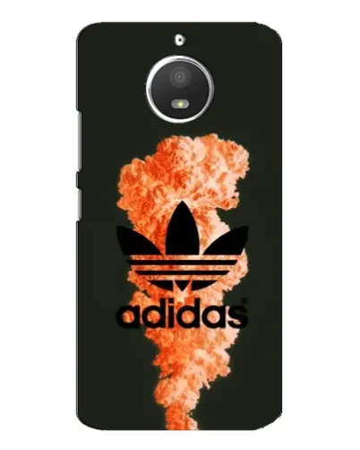 Чохол для Motorola MOTO E4 з картинкою «Помаранчевий дим Adidas»