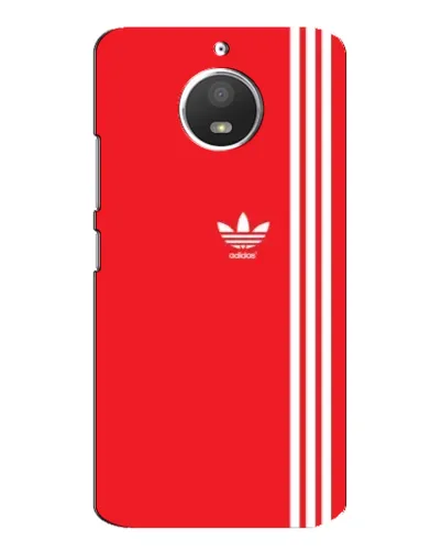 Чохол для Motorola MOTO E4 з картинкою «Червоний мінімалізм Adidas»