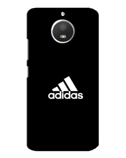 Чохол для Motorola MOTO E4 з картинкою «Чорна класика Adidas»