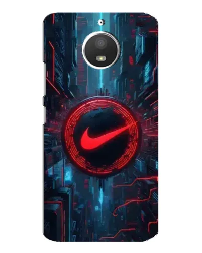 Чохол для Motorola MOTO E4 з картинкою «Техногенний стиль Nike»