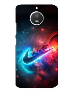 Чохол для Motorola MOTO E4 з картинкою «Вогняний логотип Nike»