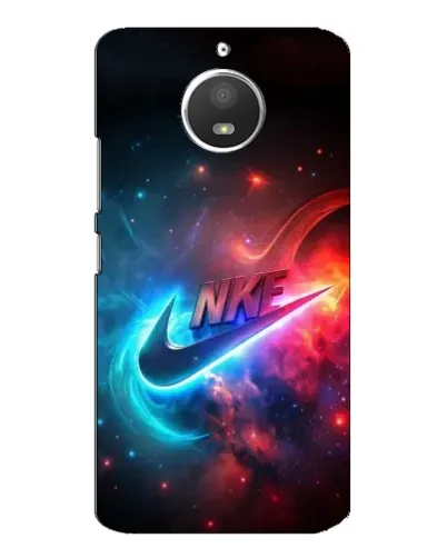 Чохол для Motorola MOTO E4 з картинкою «Вогняний логотип Nike»