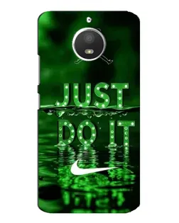 Чохол для Motorola MOTO E4 з картинкою «Зелений неоновий Nike»