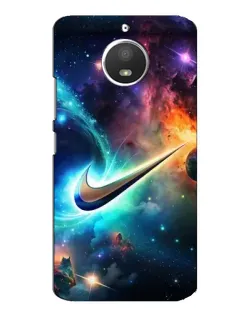 Чохол для Motorola MOTO E4 з картинкою «Космічний Nike Swoosh»